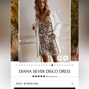 12th tribe silver disco dress. Worn once.